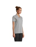 Polo personnalisé pour femme - Pulse Matières : coton Taille textile : XS Couleurs : gris chiné personnalisable avec votre logo