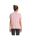 Polo personnalisé pour femme - Pulse Matières : coton Taille textile : XXL Couleurs : rose bonbon marquage laser ultra précis