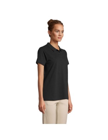 Polo personnalisé pour femme - Pulse Matières : coton Taille textile : M Couleurs : noir cadeau client original