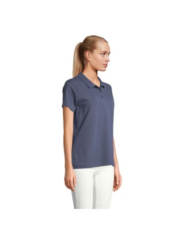 Polo personnalisé pour femme - Pulse Matières : coton Taille textile : XXL Couleurs : bleu denim objet promo petit budget