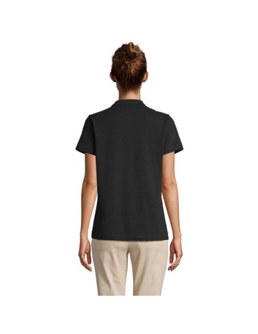 Polo personnalisé pour femme - Pulse Matières : coton Taille textile : L Couleurs : noir cadeau collaborateur premium