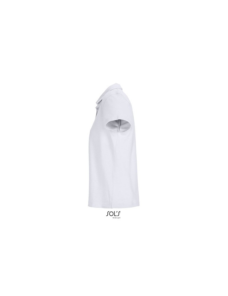 Polo personnalisé pour femme - Pulse Matières : coton Taille textile : XS Couleurs : blanc cadeau entreprise pas cher