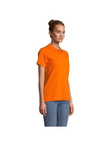 Polo personnalisé pour femme - Pulse Matières : coton Taille textile : XS Couleurs : orange cadeau collaborateur premium
