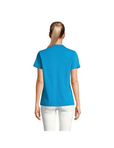 Polo personnalisé pour femme - Pulse Matières : coton Taille textile : S Couleurs : bleu aqua personnalisable avec votre logo