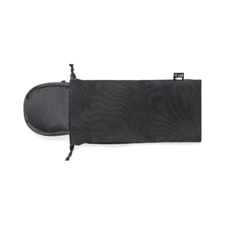 Masque Éco-responsable Personnalisé de Voyage pas cher Buxtok Couleurs : noir Matières : polyester recyclé cadeau affaires éléga