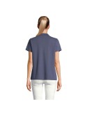 Polo personnalisé pour femme - Pulse Matières : coton Taille textile : XS Couleurs : bleu denim personnalisable avec votre logo