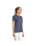 Polo personnalisé pour femme - Pulse Matières : coton Taille textile : L Couleurs : bleu denim impression haute définition
