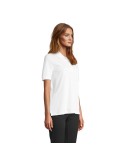 Polo personnalisé pour femme Pacific Matières : coton Taille textile : 3XL Couleurs : blanc impression logo haute qualité