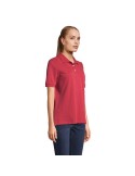 Polo personnalisé pour femme Pacific Matières : coton Taille textile : XL Couleurs : rouge doux personnalisable avec votre logo
