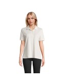 Polo personnalisé pour femme Pacific Matières : coton Taille textile : S Couleurs : écru marquage couleur éclatante