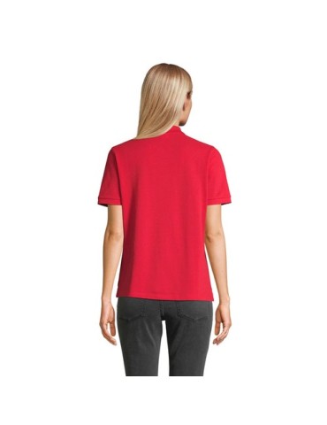 Polo personnalisé pour femme Pacific Matières : coton Taille textile : XS Couleurs : rouge goodies publicitaire durable