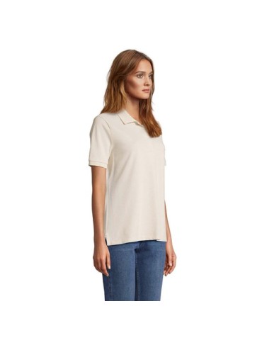 Polo personnalisé pour femme Pacific Matières : coton Taille textile : L Couleurs : lin personnalisable avec votre logo