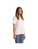 Polo personnalisé pour femme Pacific Matières : coton Taille textile : L Couleurs : rose pâle objet promo petit budget