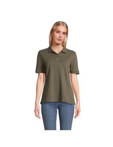 Polo personnalisé pour femme Pacific Matières : coton Taille textile : XS Couleurs : vert armée cadeau client original