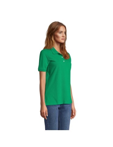 Polo personnalisé pour femme Pacific Matières : coton Taille textile : L Couleurs : vert prairie goodies publicitaire événementi