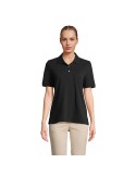 Polo personnalisé pour femme Pacific Matières : coton Taille textile : XXL Couleurs : noir impression logo haute qualité