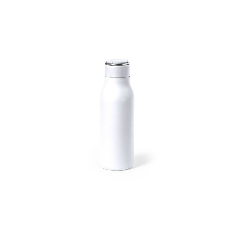 Gourde Personnalisée 600ml Éco-responsable Bidon Bucky Matières : acier inoxydable Couleurs : noir goodies publicitaire événemen