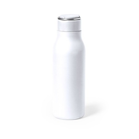 Gourde Personnalisée 600ml Éco-responsable Bidon Bucky Matières : acier inoxydable Couleurs : noir goodies publicitaire événemen
