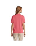 Polo personnalisé pour femme Pacific Matières : coton Taille textile : XS Couleurs : rose doux marquage laser ultra précis