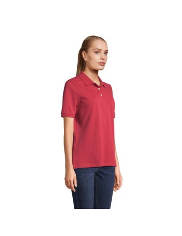 Polo personnalisé pour femme Pacific Matières : coton Taille textile : XS Couleurs : rouge doux personnalisation rapide en Franc