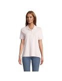 Polo personnalisé pour femme Pacific Matières : coton Taille textile : XXL Couleurs : rose pâle marquage laser ultra précis