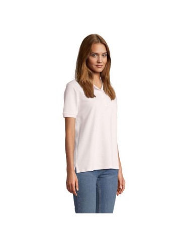 Polo personnalisé pour femme Pacific Matières : coton Taille textile : XXL Couleurs : rose pâle cadeau client original