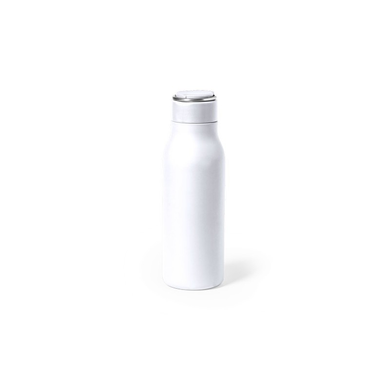 Gourde Personnalisée 600ml Éco-responsable Bidon Bucky Matières : acier inoxydable Couleurs : noir goodies personnalisé en stock