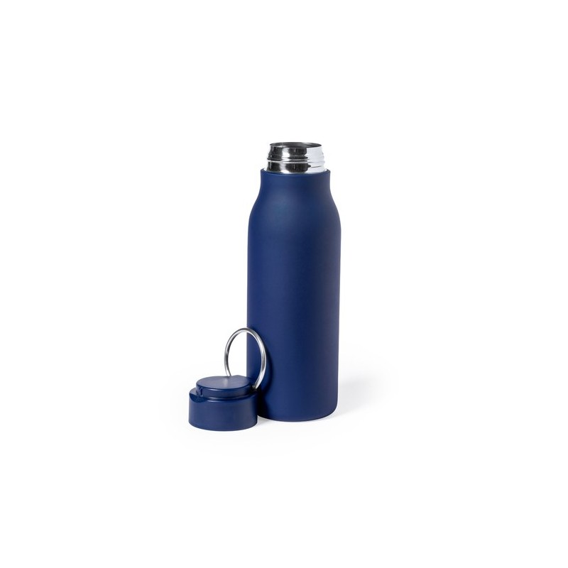 Gourde Personnalisée 600ml Éco-responsable Bidon Bucky Matières : acier inoxydable Couleurs : bleu marine personnalisation rapid