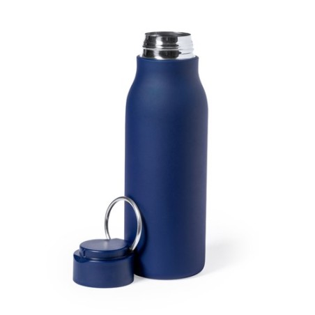 Gourde Personnalisée 600ml Éco-responsable Bidon Bucky Matières : acier inoxydable Couleurs : bleu marine personnalisation rapid