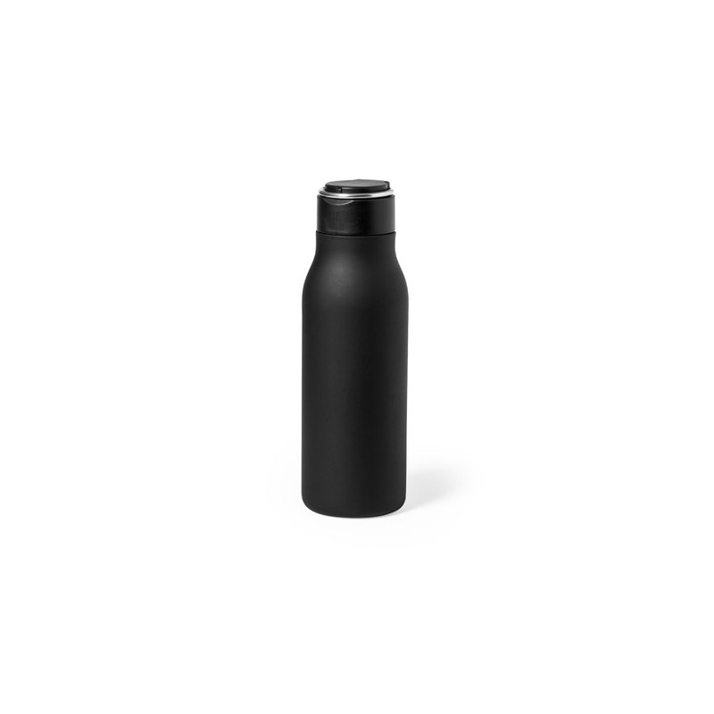Gourde Personnalisée 600ml Éco-responsable Bidon Bucky Matières : acier inoxydable Couleurs : bleu marine marquage laser ultra p