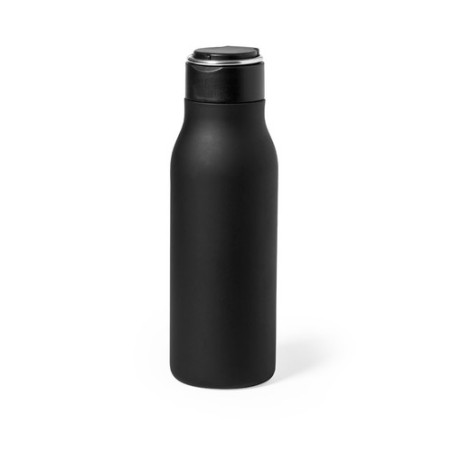 Gourde Personnalisée 600ml Éco-responsable Bidon Bucky Matières : acier inoxydable Couleurs : bleu marine marquage laser ultra p