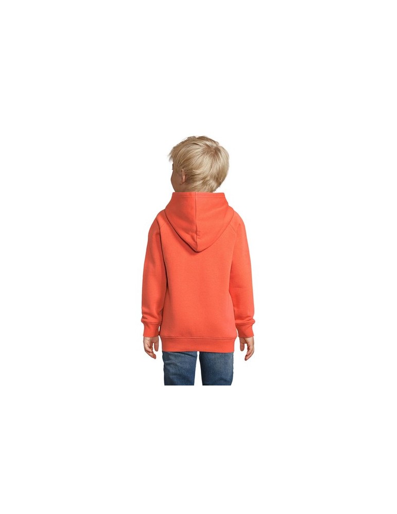 Sweat à capuche enfant personnalisé Stellar Kids Taille textile : 3XL Couleurs : orange brûlant goodies publicitaire durable