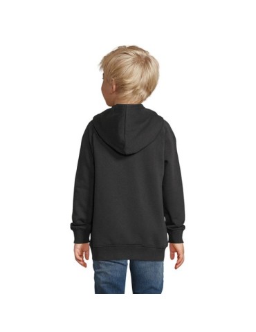 Sweat à capuche enfant personnalisé Stellar Kids Taille textile : XXL Couleurs : noir goodies publicitaire événementiel