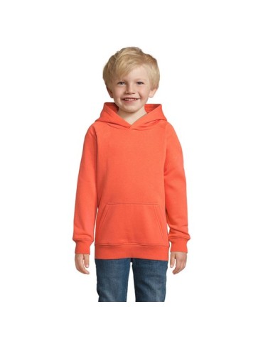 Sweat à capuche enfant personnalisé Stellar Kids Taille textile : 4XL Couleurs : orange brûlant cadeau client original