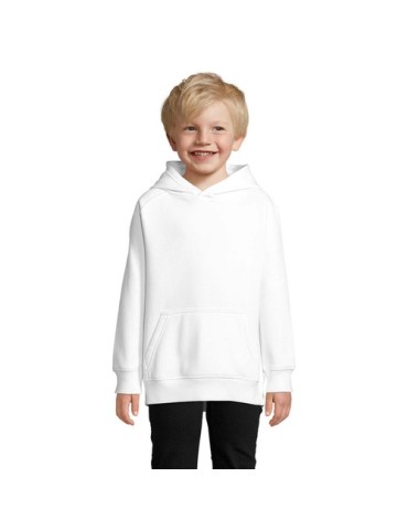 Sweat à capuche enfant personnalisé Stellar Kids Taille textile : L Couleurs : blanc objet publicitaire robuste