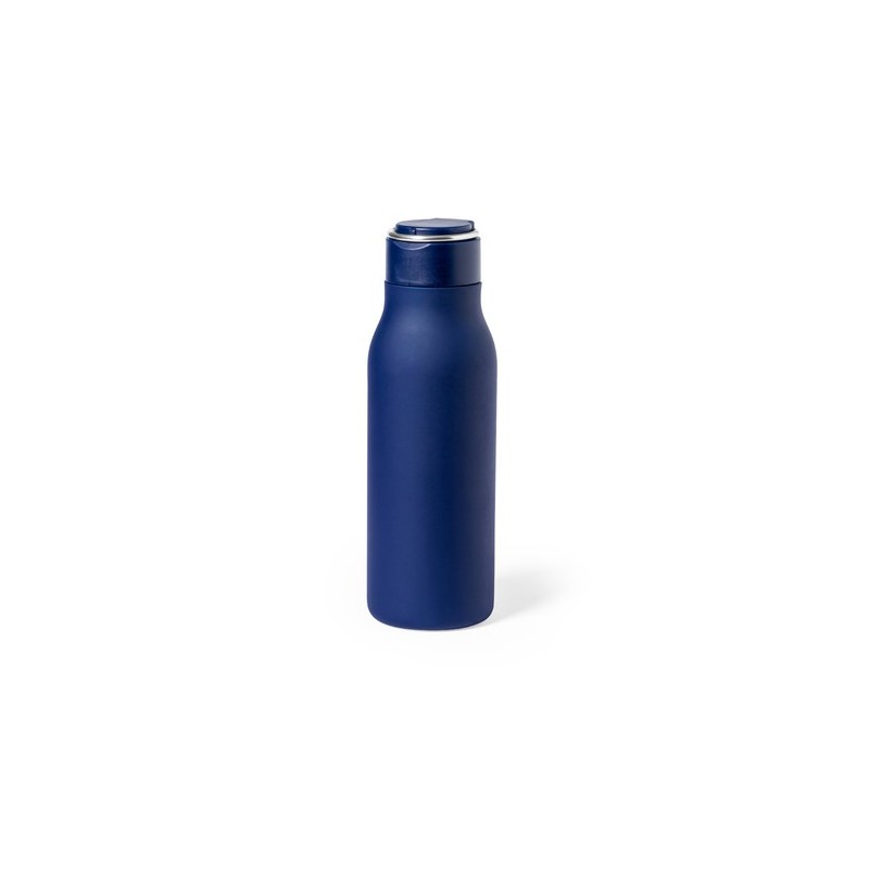 Gourde Personnalisée 600ml Éco-responsable Bidon Bucky Matières : acier inoxydable Couleurs : gris accessoire événementiel uniqu
