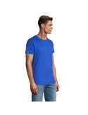 Tee-shirt personnalisé 150g Titan Taille textile : M Couleurs : bleu royal marquage laser ultra précis