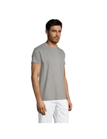 Tee-shirt personnalisé 150g Titan Taille textile : M Couleurs : gris chiné goodies publicitaire durable