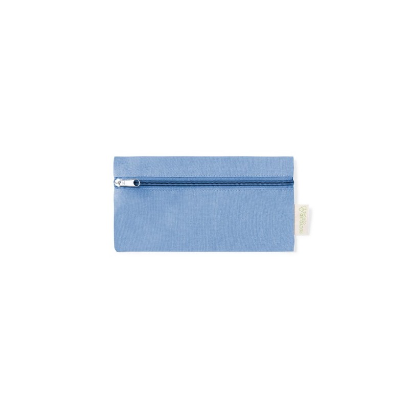 Trousse Éco-responsable Pratique en Coton Recyclé Laybax Matières : coton recyclé Couleurs : bleu personnalisable avec votre log