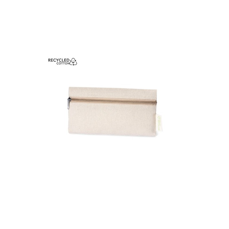 Trousse Éco-responsable Pratique en Coton Recyclé Laybax Matières : coton recyclé Couleurs : noir cadeau collaborateur premium