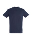 Tee-shirt personnalisé 150g Titan Taille textile : M Couleurs : french navy marquage laser ultra précis