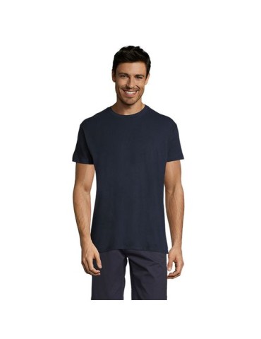 Tee-shirt personnalisé 150g Titan Taille textile : XS Couleurs : french navy objet publicitaire robuste