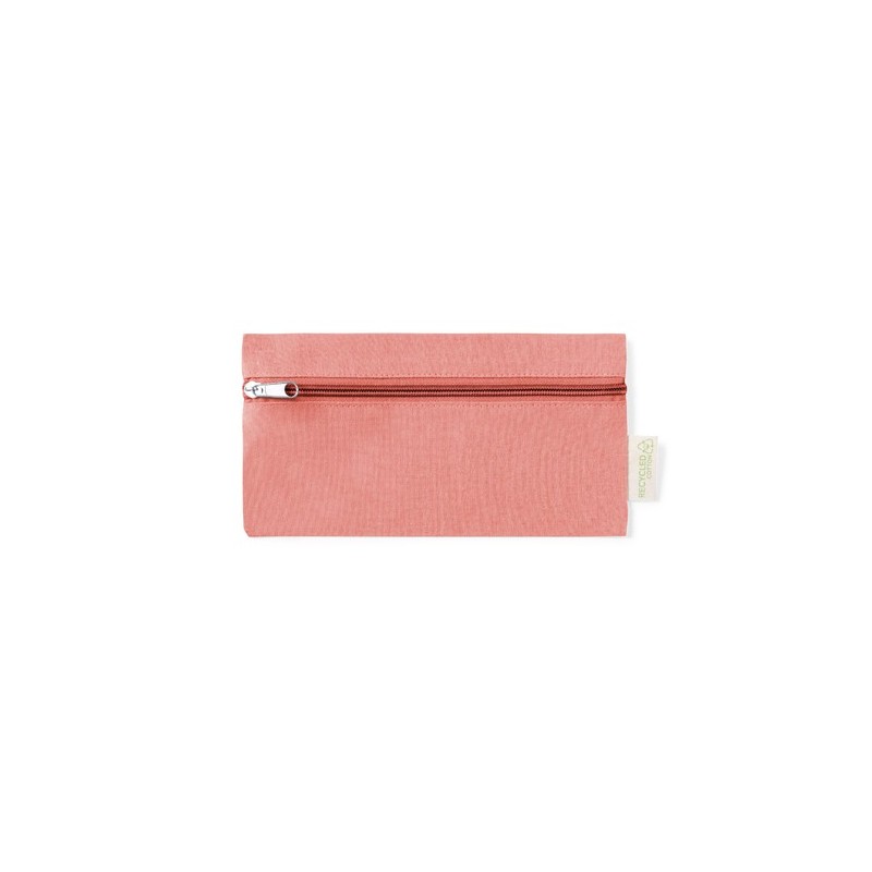 Trousse Éco-responsable Pratique en Coton Recyclé Laybax Matières : coton recyclé Couleurs : rouge cadeau entreprise pas cher
