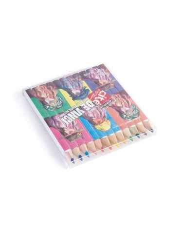 SET QUADRI 12 COUL 8,7 cm 2