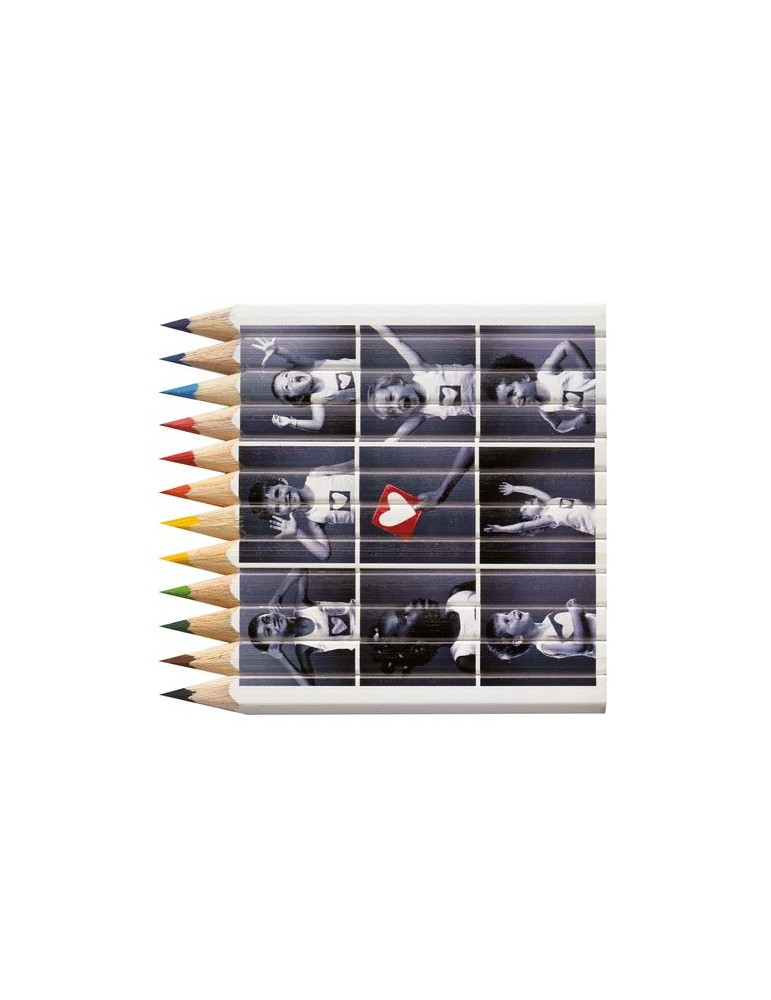 SET QUADRI 12 COUL 8,7 cm