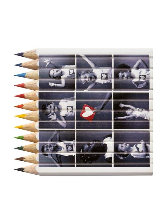 SET QUADRI 12 COUL 8,7 cm