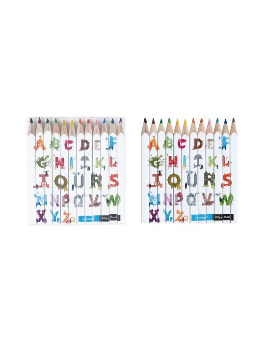 SET QUADRI 12 COUL 8,7 cm