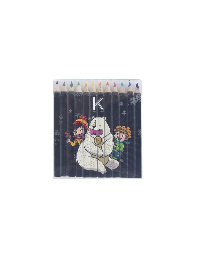 SET QUADRI 12 COUL 8,7 cm