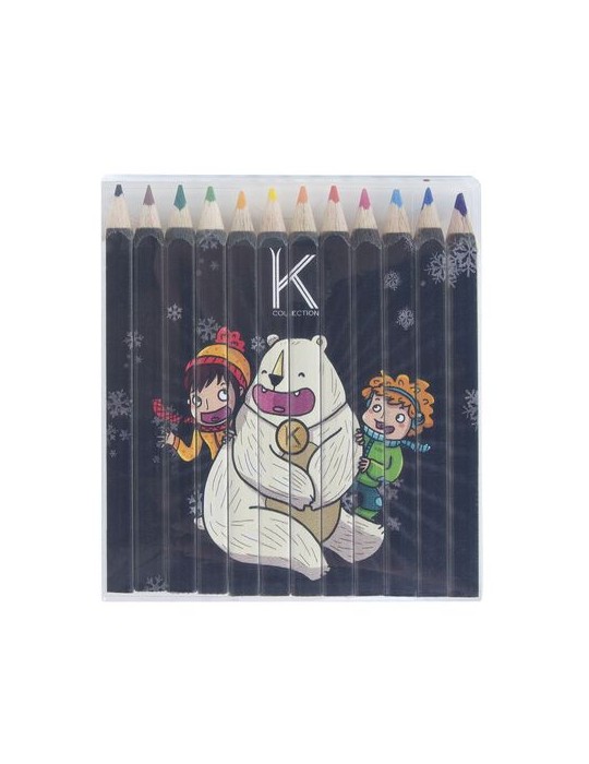 SET QUADRI 12 COUL 8,7 cm