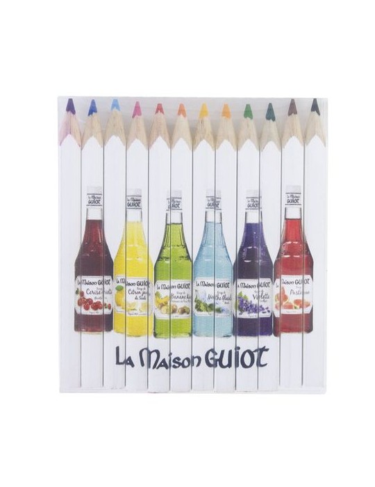 SET QUADRI 12 COUL 8,7 cm